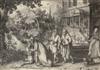 CLAES JANSZ VISSCHER (after Vinckboons) Three engravings from The Story of the Prodigal Son